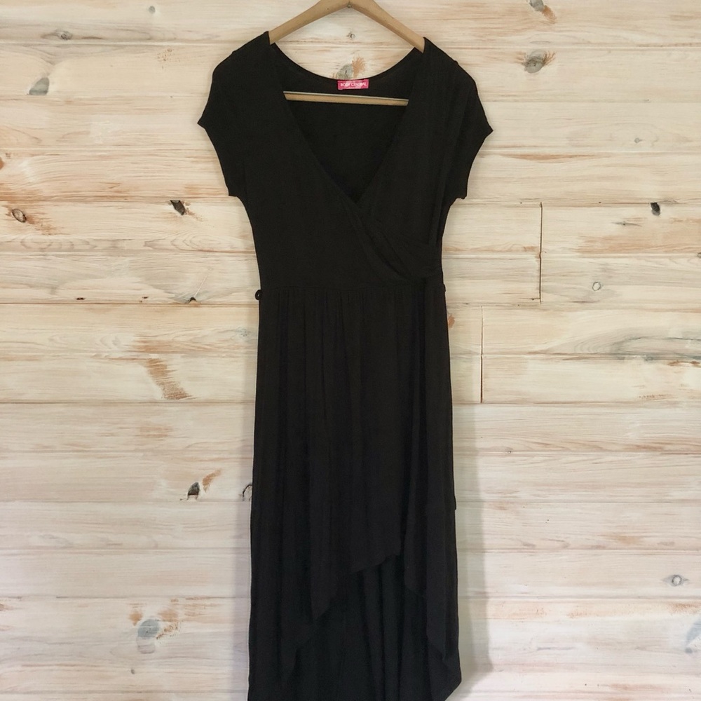 Body Central Classic Black Summer Dress Evening Gown Formal Dinner - Picture 3 of 6